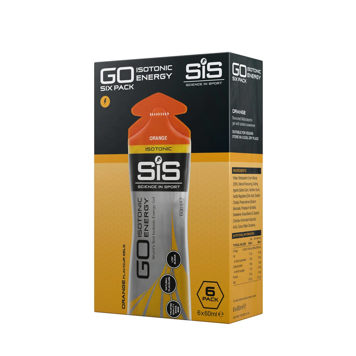 SIS Go Energy Iso Gel energigel 6-pack