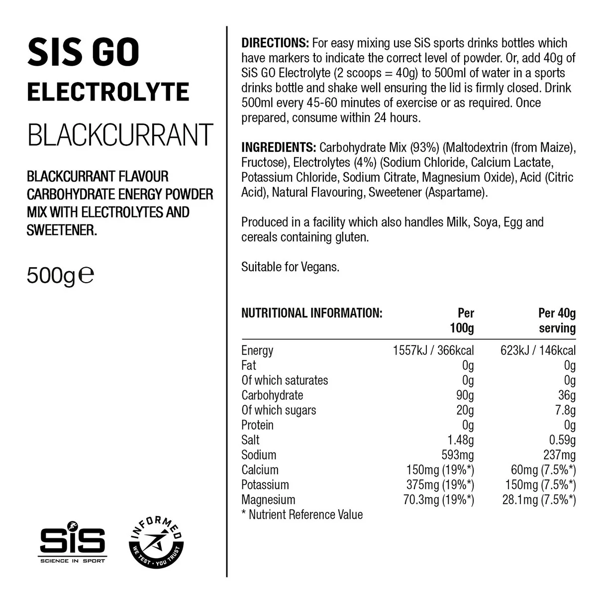 SIS Go Energy + Electrolyte pulver
